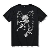 Inspiriert von JÄGER × JÄGER Killua Zoldyck T-Shirt-Ärmel Anime 100% Polyester Anime Harajuku Grafik Kawaii T-shirt Für Herren / Damen / Paar Lightinthebox