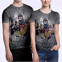 Inspiriert von Jojos Seltsames Abenteuer Giovanna Tag T-Shirt-Ärmel Anime 100% Polyester Anime 3D Harajuku Grafik T-shirt Für Herren / Damen / Paar Lightinthebox