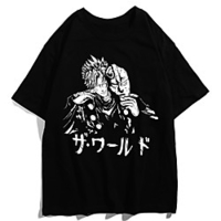 Inspiriert von Jojos Seltsames Abenteuer JOJO Anime Zeichentrick Polyester / Baumwollmischung Druck Harajuku Grafik Kawaii T-Shirt Für Damen / Herren Lightinthebox