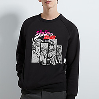 Inspiriert von Jojos Seltsames Abenteuer JOJO Cosplay Kostüm Kapuzenshirt Polyester / Baumwollmischung Grafik-Drucke Print Harajuku Grafik Kapuzenshirt Für Damen / Herren Lightinthebox