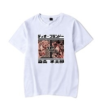Inspiriert von Jojos Seltsames Abenteuer JOJO Cosplay Kostüm T-Shirt-Ärmel Polyester / Baumwollmischung Druck Harajuku Grafik Kawaii T-shirt Für Damen / Herren Lightinthebox