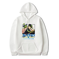Inspiriert von Jojos Seltsames Abenteuer Jolyne Cujoh Kapuzenshirt Anime 100% Polyester Anime Harajuku Grafik Kawaii Kapuzenshirt Für Herren / Damen / Paar Lightinthebox