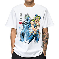 Inspiriert von Jojos Seltsames Abenteuer Jolyne Cujoh T-Shirt-Ärmel Anime 100% Polyester Anime Harajuku Grafik Kawaii T-shirt Für Herren / Damen / Paar Lightinthebox