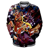 Inspiriert von Jojos Seltsames Abenteuer Jonathan Joestar Anime Zeichentrick Polyester Anime 3D Harajuku Grafik Mantel Für Herren / Damen / Paar Lightinthebox