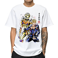 Inspiriert von Jojos Seltsames Abenteuer Josef Jostar T-Shirt-Ärmel Anime 100% Polyester Anime Harajuku Grafik Kawaii T-shirt Für Herren / Damen / Paar Lightinthebox