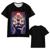 Inspiriert von Jojos Seltsames Abenteuer Josuke Higashikata T-Shirt-Ärmel Anime 100% Polyester Anime 3D Harajuku Grafik T-shirt Für Herren / Damen / Paar Lightinthebox