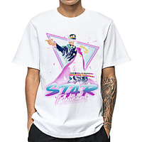 Inspiriert von Jojos Seltsames Abenteuer Josuke Higashikata T-Shirt-Ärmel Anime 100% Polyester Anime Harajuku Grafik Kawaii T-shirt Für Herren / Damen / Paar Lightinthebox