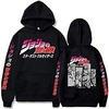 Inspiriert von Jojos Seltsames Abenteuer Jotaro Kujo Kapuzenshirt Anime 100% Polyester Anime Harajuku Grafik Kawaii Kapuzenshirt Für Herren / Damen / Paar Lightinthebox