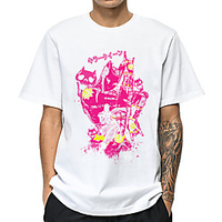 Inspiriert von Jojos Seltsames Abenteuer Killerkönigin T-Shirt-Ärmel Anime 100% Polyester Anime Harajuku Grafik Kawaii T-shirt Für Herren / Damen / Paar Lightinthebox