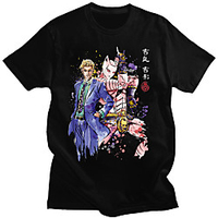 Inspiriert von Jojos Seltsames Abenteuer Kira Yoshikage T-Shirt-Ärmel Anime 100% Polyester Anime Harajuku Grafik Kawaii T-shirt Für Herren / Damen / Paar Lightinthebox