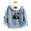 Inspiriert von Jojos Seltsames Abenteuer Kujo Jotaro Anime Zeichentrick Jeansstoff Anime Jeansjacke Harajuku Kawaii Mantel Für Herren / Damen / Paar Lightinthebox