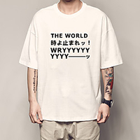 Inspiriert von Jojos Seltsames Abenteuer Kujo Jotaro T-Shirt-Ärmel Anime 100% Polyester Anime Harajuku Grafik Kawaii T-shirt Für Herren / Damen / Paar Lightinthebox