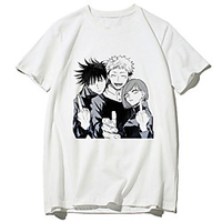 Inspiriert von Jujutsu Kaisen Cosplay Anime Zeichentrick Polyester / Baumwollmischung Bedruckt Harajuku Grafik Kawaii T-shirt Für Herren / Damen Lightinthebox