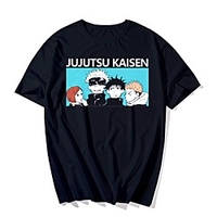 Inspiriert von Jujutsu Kaisen Cosplay Anime Zeichentrick Polyester / Baumwollmischung Druck Harajuku Grafik Kawaii T-shirt Für Damen / Herren Lightinthebox