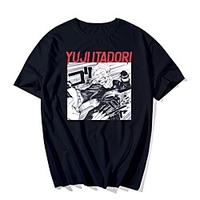 Inspiriert von Jujutsu Kaisen Cosplay Anime Zeichentrick Polyester / Baumwollmischung Druck Harajuku Grafik Kawaii T-shirt Für Damen / Herren Lightinthebox