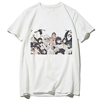 Inspiriert von Jujutsu Kaisen Cosplay Anime Zeichentrick Polyester / Baumwollmischung Druck Harajuku Grafik Kawaii T-shirt Für Damen / Herren Lightinthebox