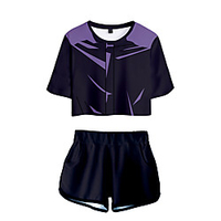 Inspiriert von Jujutsu Kaisen Cosplay Cosplay Kostüm Austattungen Terylen 3D 2 Teile Print Unterhose Für Damen / Herren Lightinthebox