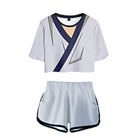 Inspiriert von Jujutsu Kaisen Cosplay Cosplay Kostüm Austattungen Terylen 3D 2 Teile Print Unterhose Für Damen / Herren Lightinthebox