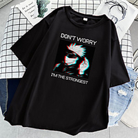 Inspiriert von Jujutsu Kaisen Cosplay Cosplay Kostüm T-Shirt-Ärmel 100% Polyester Druck T-shirt Für Damen / Herren Lightinthebox