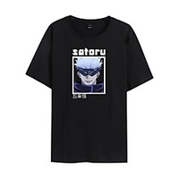 Inspiriert von Jujutsu Kaisen Cosplay Cosplay Kostüm T-Shirt-Ärmel Reine Baumwolle Grafik Print Harajuku Grafik T-shirt Für Damen / Herren Lightinthebox