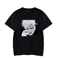 Inspiriert von Jujutsu Kaisen Gojo Satoru Cosplay Kostüm T-Shirt-Ärmel Polyester / Baumwollmischung Grafik-Drucke Print Harajuku Grafik T-shirt Für Damen / Herren Lightinthebox