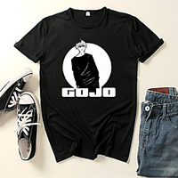 Inspiriert von Jujutsu Kaisen Gojo Satoru Cosplay Kostüm T-Shirt-Ärmel Polyester / Baumwollmischung Grafik-Drucke Print Harajuku Grafik T-shirt Für Damen / Herren Lightinthebox