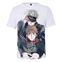 Inspiriert von Jujutsu Kaisen Gojo Satoru Cosplay Kostüm T-Shirt-Ärmel Terylen 3D Print T-shirt Für Damen / Herren Lightinthebox