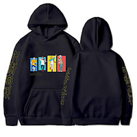 Inspiriert von Jujutsu Kaisen Gojo Satoru Kapuzenshirt Anime 100% Polyester Anime Harajuku Grafik Kawaii Kapuzenshirt Für Herren / Damen / Paar Lightinthebox