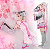Inspiriert von Vocaloid Sakura Miku Video Spiel Cosplay Kostüme Cosplay Kostüme / Kleider Patchwork Ärmellos Hemd Rock Ärmel Kostüme / Strümpfe
