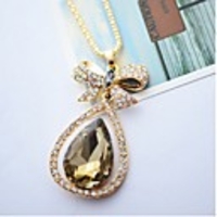 J G Bow Décor Tropfenkontur lange Halskette