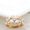 J G Einfache Diamonade Blumen-Form-Ring