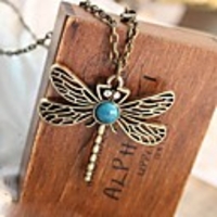 J G Klassiker Cut Out Dragonfly Form-Halskette