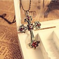 J G Klassiker Diamonade Kreuz Halskette