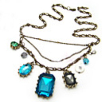 J G Mode Barock Halskette