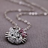 J G Süße Diamonade Cat Form-Halskette