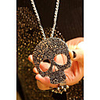 J G Vintage Skull Form-Halskette
