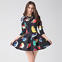 J Q Damen Spring Saika Kleid (Schwarz)