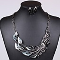 J S Bunte Alloy Strass-Schmuck-Set