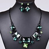 J S Bunte Glas Klassische Halskette