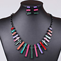 J S Bunte Resin Alloy Schmuck-Set
