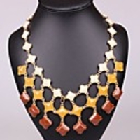 J S Farbverlauf prüfen Muster-Halskette