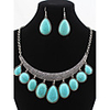 J S kallaite Vintage-Solid Color Schmuck-Set