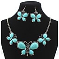 J S Klassiker galvanisieren Silber Schmuck-Set