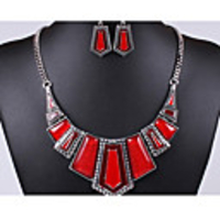 J S Kunststoff-Kontrast-Farben-Schmuck-Set