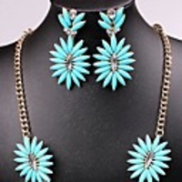 J S Kunststoff Solid Color Schmuck-Set