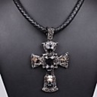 J S Punk Style Cross geformte Halskette