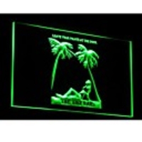 J007 OPEN Tiki Bar Sex Leave Hosen Neonlicht-Zeichen