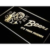 J024 Bier! Es ist Ihr Freund! Pub Bar Neon-Licht-Zeichen