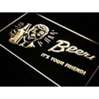 J024 Bier! Es ist Ihr Freund! Pub Bar Neon-Licht-Zeichen