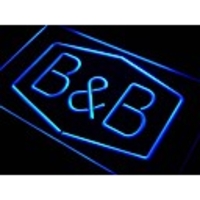 J025 Bed and Breakfast B B Zimmer Neonlicht-Zeichen